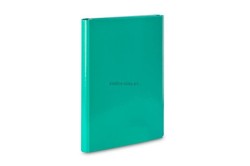 Teczka z szerokim grzbietem na rzep VauPe A4 kolor: turkusowy (311/05)
