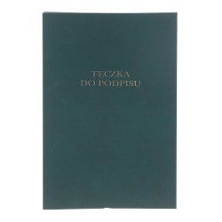 Teczka do podpisu Barbara A4 - zielony 8k. (1822202)
