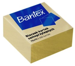 Notes samoprzylepny Bantex żółty 400k 75 mm x 75 mm (400086401)
