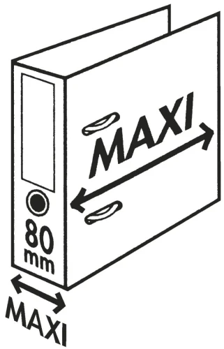 Segregator dźwigniowy Esselte No.1 Power Plus A4 czarny 80 mm (81187)