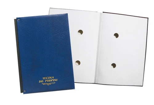 Teczka do podpisu A4 - granatowa 15k.