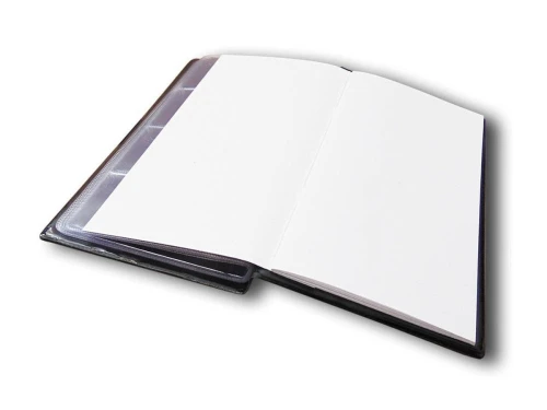 Klaser numizmatyczny Warta Z NOTESEM - czarny 108 mm x 195 mm (112-016)