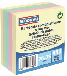 Notes samoprzylepny Donau mix pastelowy 450k 76 mm x 76 mm (7589001)
