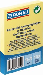 Notes samoprzylepny Donau żółta 100k 51 mm x 76 mm (7584001)