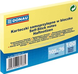 Notes samoprzylepny Donau żółty jasny 100k 105 mm x 76 mm (7587001-11)