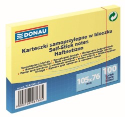 Notes samoprzylepny Donau żółty jasny 100k 105 mm x 76 mm (7587001-11)