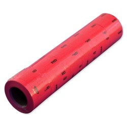 Etykieta do oznaczania Poligraf cenowa typ B - czerwona 27 mm x 50 mm