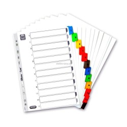 Przekładka numeryczna Elba Mylar 1-12 A4 mix kolorów 170g 12k 1-12 210 mm x 297 mm (100204616)