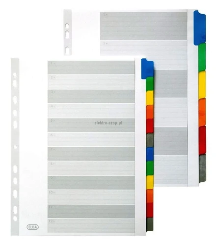 Przekładka czysta Elba Mylar A4 biała 12k (100204953)
