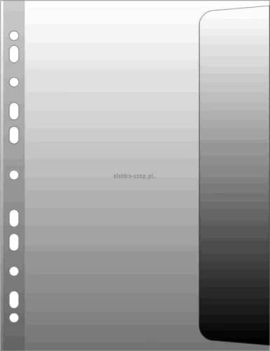 Koszulki na dokumenty Donau groszkowe A4 kolor: przezroczysty prawy bok 100 mic. (1744910)