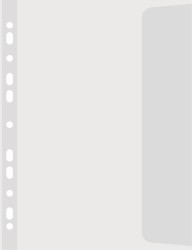 Koszulki na dokumenty Donau groszkowe B4 kolor: przezroczysty prawy bok 100 mic. (1748910)