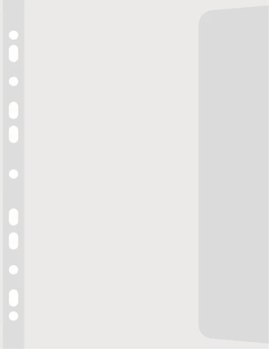 Koszulki na dokumenty Donau groszkowe B4 kolor: przezroczysty prawy bok 100 mic. (1748910)