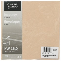 Koperta Galeria Papieru nature - beżowy 160 mm x 160 mm (280320)