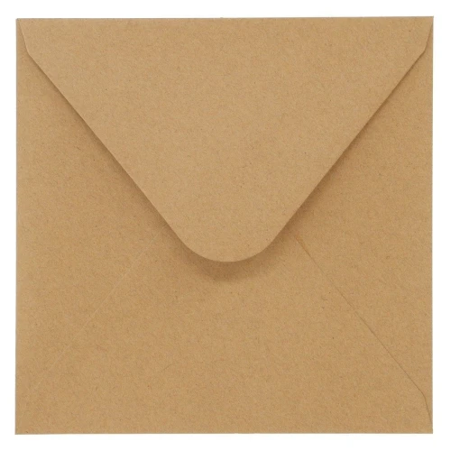 Koperta Galeria Papieru kraft ciemnobeżowy - beżowy 160 mm x 160 mm (280322)
