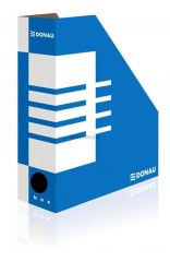 Pojemnik na dokumenty pionowy Donau A4 - niebiesko-biały 100 mm x 257 mm x 320 mm (7648001PL-10)