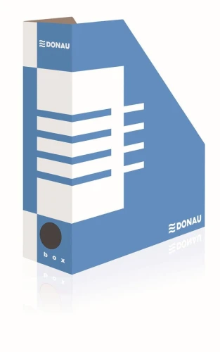 Pojemnik na dokumenty pionowy Donau A4 - niebiesko-biały 100 mm x 257 mm x 320 mm (7648001PL-10)