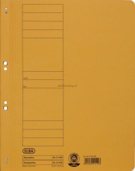Skoroszyt Elba oczkowy A4 - żółty 250 g (100551871)