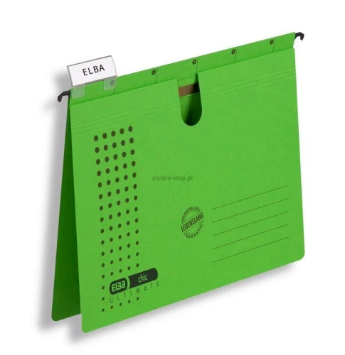 Skoroszyt Elba Chic Ultimate wiszący A4 - zielony 240 g (100552096)