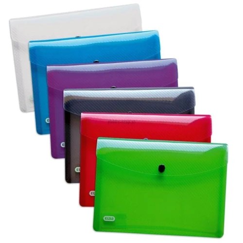 Teczka plastikowa na guzik Elba Hawai A5 kolor: mix 300 mic. (400031401)