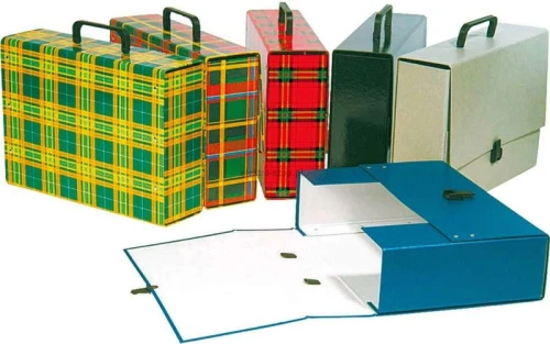 Teczka z szerokim grzbietem na zatrzask Delfin A4 kolor: czarny (5907623219664)