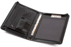 Teczka konferencyjna Jan-Pol Bis BUSINESS z rączką A4 - czarny 380 mm x 260 mm (AK-04N)