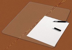 Podkład na biurko Panta Plast - przezroczysty 648 mm x 509 mm (0318-0011-00)