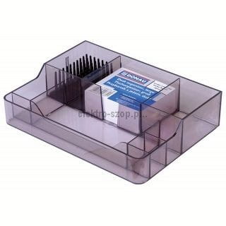 Przybornik na biurko Donau - dymny (7478001PL-02)