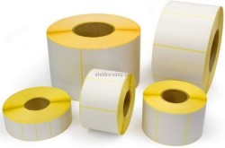 Etykieta do oznaczania Emerson na roli - biała 58 mm x 43 mm