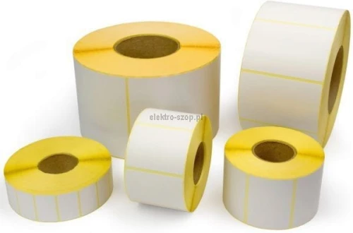 Etykieta do oznaczania Emerson na roli - biała 58 mm x 43 mm