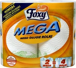 Ręcznik rolka Foxy Mega kolor: biały