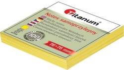 Notes samoprzylepny Titanum żółty 100k 76 mm x 76 mm (S-2003)
