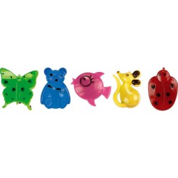 Magnes Fun&amp;Joy zwierzątka 40 mm 5szt - mix (FJ-MT40ZW)