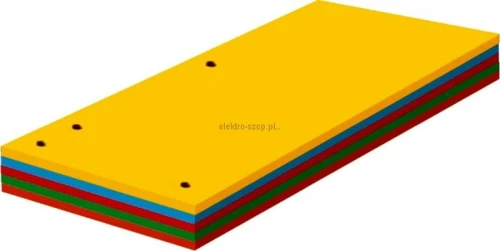 Przekładka czysta Protos 1/3 A4 mix kolorów 160g 100k