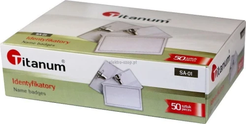 Identyfikator Titanum 57 mm x 90 mm (SA-01)