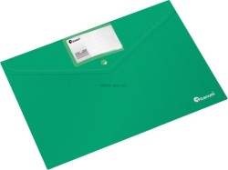 Teczka kopertowa PP Titanum A4 pozioma z etykietą zielona (TKI4GR)