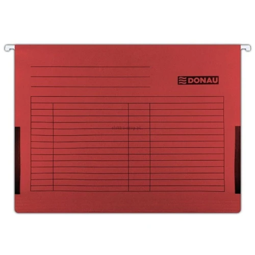 Teczka zawieszkowa Donau A4 - czerwony 230 g (7410905PL-04)