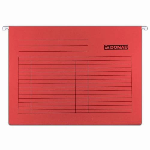 Teczka zawieszkowa Donau A4 - czerwony 230 g (7410905PL-04)