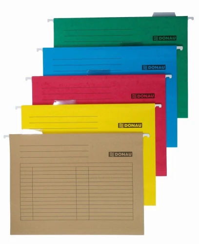 Teczka zawieszkowa Donau A4 - czerwony 230 g (7410905PL-04)