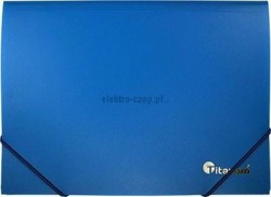 Teczka PP Titanum A5 z gumką niebieska (TGG5BL)