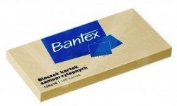 Notes samoprzylepny Bantex żółty 100k 125 mm x 75 mm (400086388)