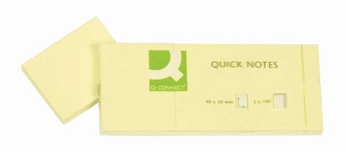 Notes samoprzylepny Q-Connect żółty 100k 38 mm x 51 mm (KF10500)