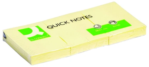 Notes samoprzylepny Q-Connect żółty 100k 38 mm x 51 mm (KF10500)