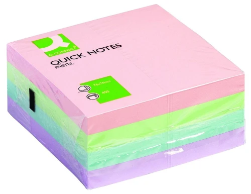 Notes samoprzylepny Q-Connect pastelowy mix 400k 76 mm x 76 mm (KF01347)