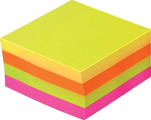 Notes samoprzylepny Titanum mix fluo 400k 76 mm x 76 mm (YGSF-02)