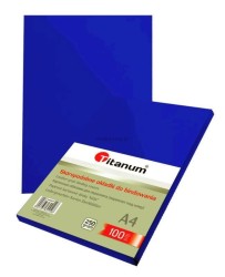 Karton do bindowania Titanum błyszczący - chromolux A4 - niebieski 250 g