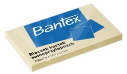 Notes samoprzylepny Bantex 100x75 żółty 100k 100 mm x 75 mm (400086387)