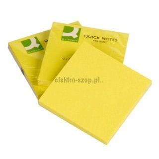 Notes samoprzylepny Q-Connect żółte 80k 76 mm x 76 mm (KF10514)