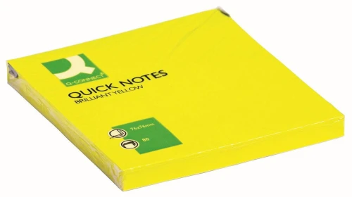 Notes samoprzylepny Q-Connect żółte 80k 76 mm x 76 mm (KF10514)