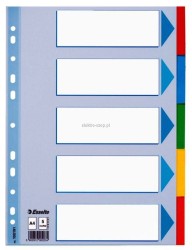 Przekładka czysta Esselte A4 mix kolorów 160g 5k 225 mm x 297 mm (100191)