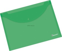 Teczka kopertowa PP Titanum A4 zielona transparentna prążki (TK4TGR)